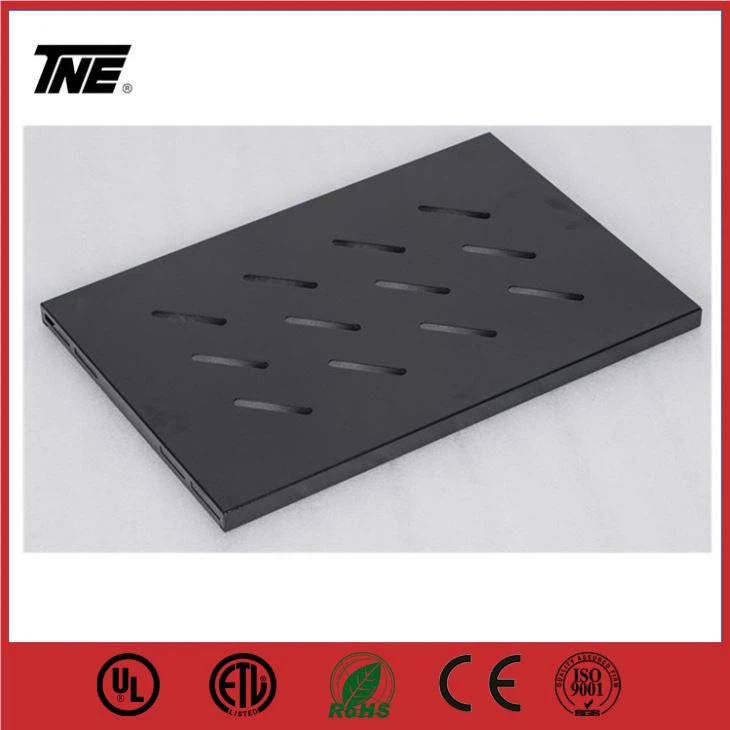 Placa d'armari de xarxa de panell de prestatge fix de bastidor 1U 19